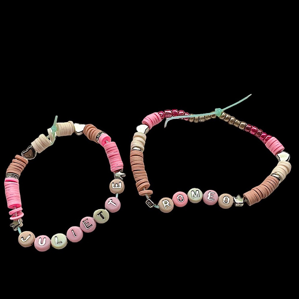 Taylor Swift Eras Tour stretchy homemade friendship bracelet Love Story
